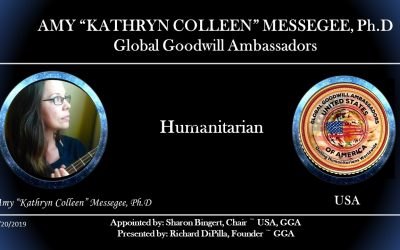 I Have Been Named Global Goodwill Ambassador!