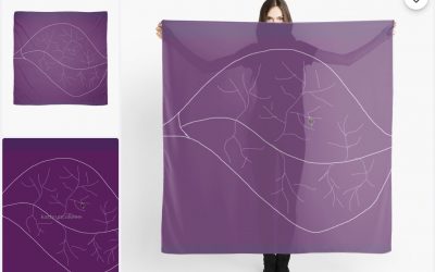 New Art At Our Redbubble Store – Purple Leaf!