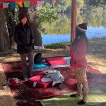 Loving All The Aspects Of Self And A New Guru Walks Among You Guru Kathryn and Julie at Peace Circle 2022. Photo by Katie Van Ness.